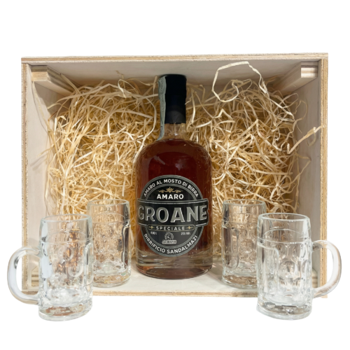 Confezione Amaro Groane con 4 Mini boccali