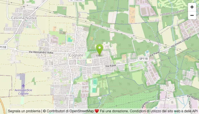Mappa sede Sandalmazi a Cogliate